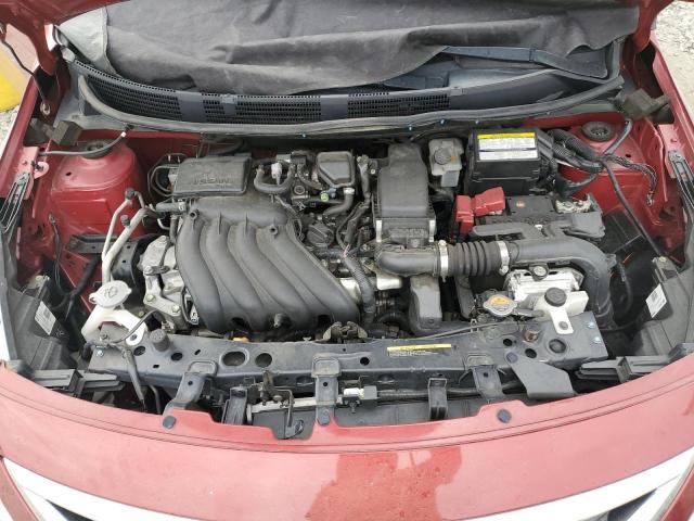 3N1CN7AP0KL844700 - 2019 NISSAN VERSA S RED photo 11