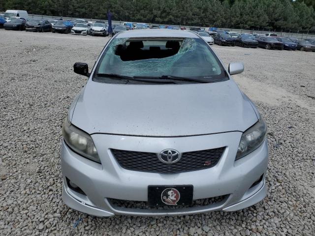 2T1BU4EE3AC473164 - 2010 TOYOTA COROLLA BASE SILVER photo 5