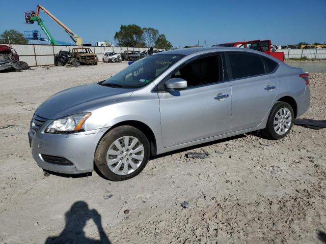 3N1AB7APXFY274035 - 2015 NISSAN SENTRA S SILVER photo 1