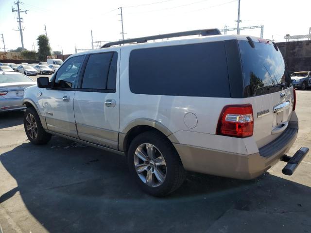 1FMFK17508LA02347 - 2008 FORD EXPEDITION EL EDDIE BAUER WHITE photo 2