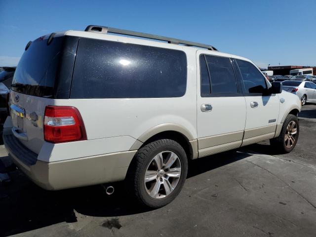 1FMFK17508LA02347 - 2008 FORD EXPEDITION EL EDDIE BAUER WHITE photo 3