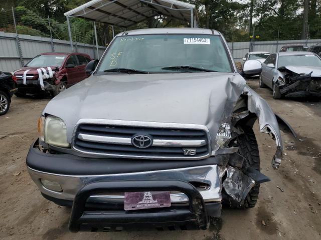 5TBBT44102S260109 - 2002 TOYOTA TUNDRA ACCESS CAB ვერცხლისფერი ფოტო 5
