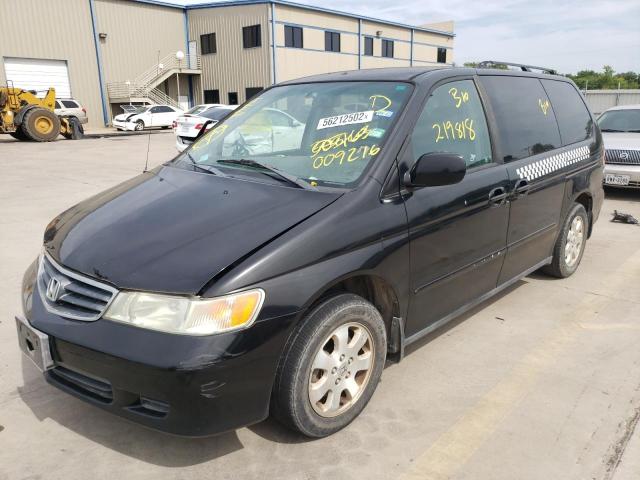 5FNRL18924B009216 - 2004 HONDA ODYSSEY EXL BURGUNDY photo 2