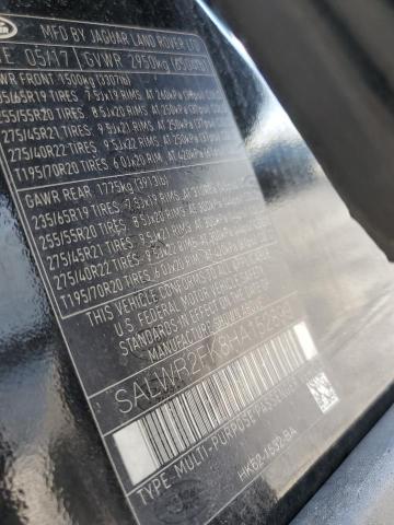 SALWR2FK8HA152899 - 2017 LAND ROVER RANGE ROVE HSE BLACK photo 13