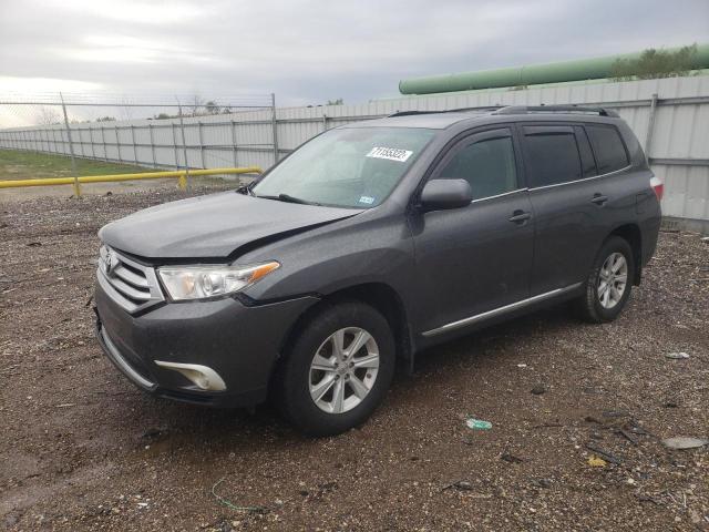 5TDZK3EH1DS129479 - 2013 TOYOTA HIGHLANDER BASE GRAY photo 1