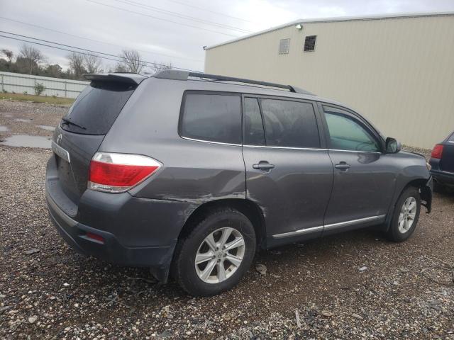 5TDZK3EH1DS129479 - 2013 TOYOTA HIGHLANDER BASE GRAY photo 3