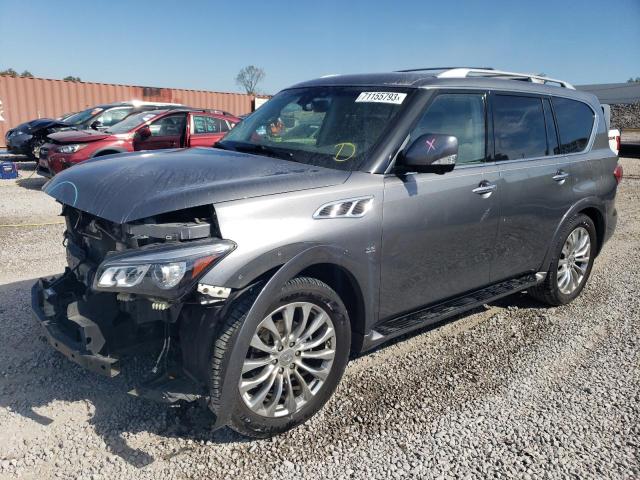 JN8AZ2NE5H9153902 - 2017 INFINITI QX80 BASE GRAY photo 1