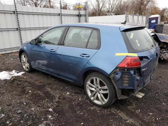 3VWRA7AUXFM030236 - 2015 VOLKSWAGEN GOLF TDI BLUE photo 2