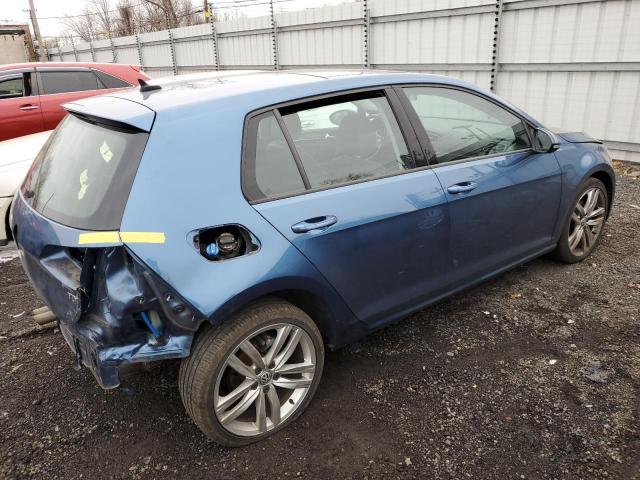 3VWRA7AUXFM030236 - 2015 VOLKSWAGEN GOLF TDI BLUE photo 3