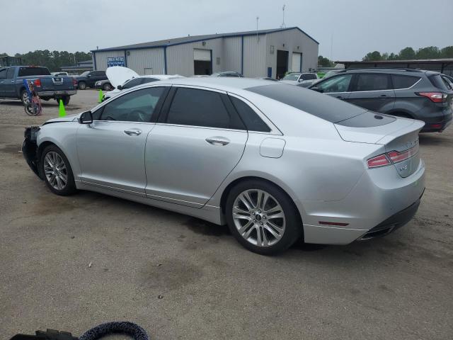 3LN6L2G98GR609554 - 2016 LINCOLN MKZ SILVER photo 2