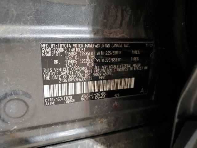 2T3G1RFV2PW332112 - 2023 TOYOTA RAV4 LE Boz foto 13