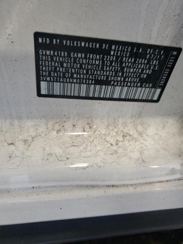 3VW5T7AU8HM076384 - 2017 VOLKSWAGEN GTI S WHITE photo 12