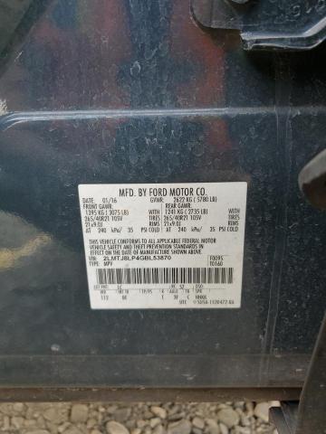 2LMTJ8LP4GBL53870 - 2016 LINCOLN MKX RESERVE BLUE photo 13