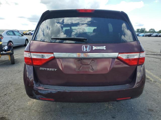 5FNRL5H69CB095913 - 2012 HONDA ODYSSEY EXL BURGUNDY photo 6