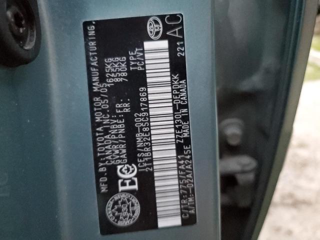 2T1BR32E85C917869 - 2005 TOYOTA COROLLA CE Yaşıl foto 12