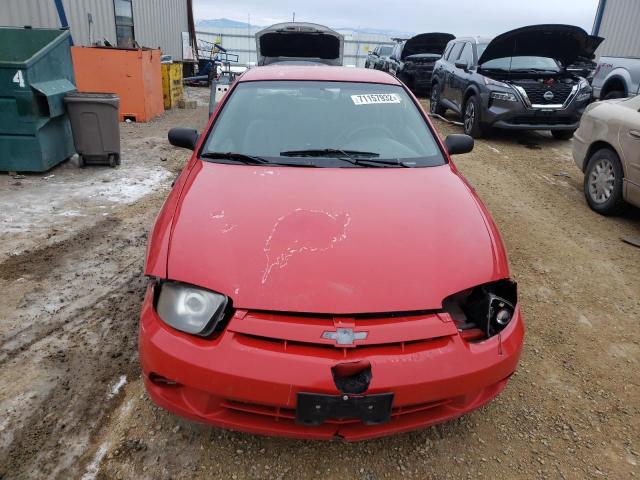 1G1JC12F337331257 - 2003 CHEVROLET CAVALIER RED photo 5