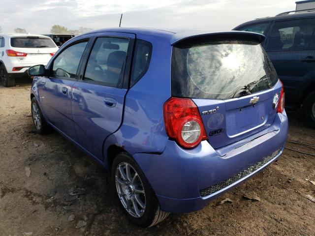 KL1TD66E39B628618 - 2009 CHEVROLET AVEO LS BLUE photo 2