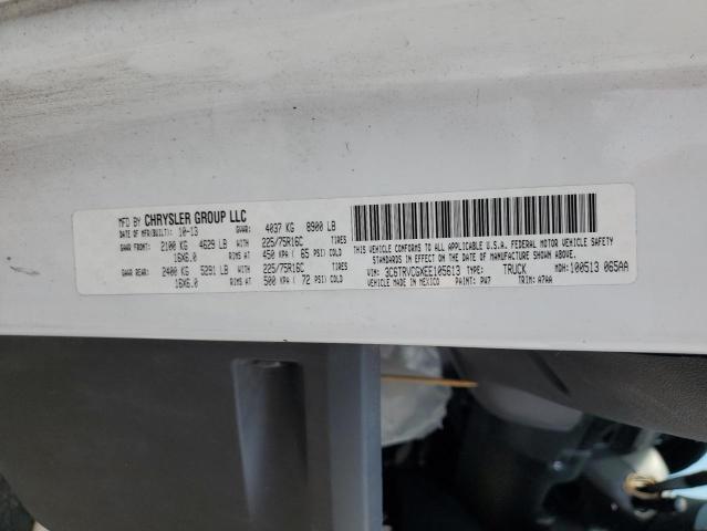 3C6TRVCGXEE105613 - 2014 RAM PROMASTER 2500 HIGH WHITE photo 13