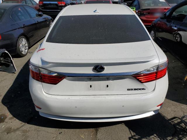 JTHBW1GG4E2073611 - 2014 LEXUS ES 300H WHITE photo 6