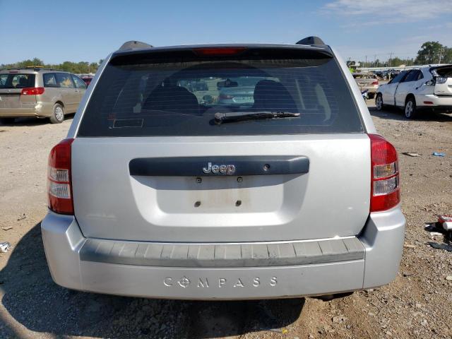 1J8FT47W77D219195 - 2007 JEEP COMPASS SILVER photo 6