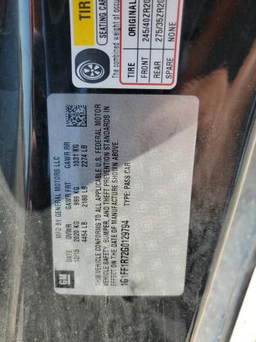 1G1FF1R72G0129794 - 2016 CHEVROLET CAMARO SS BLACK photo 13