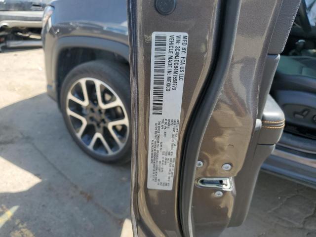 3C4NJDCB4MT558773 - 2021 JEEP COMPASS LIMITED CHARCOAL photo 12