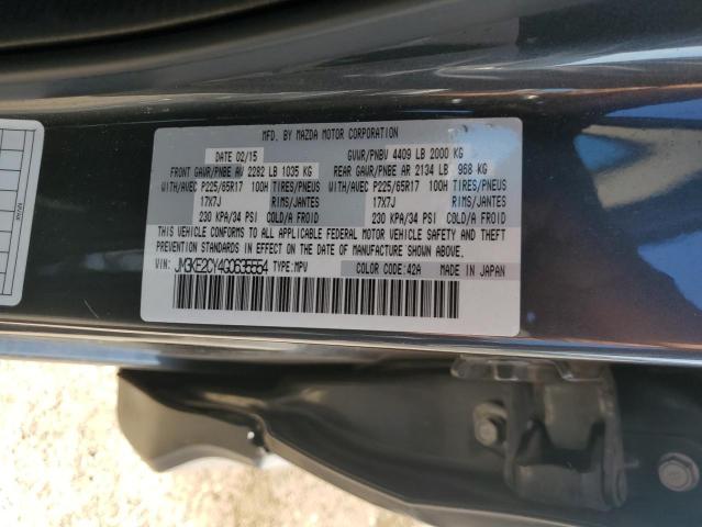 JM3KE2CY4G0635554 - 2016 MAZDA CX-5 TOURING GRAY photo 13