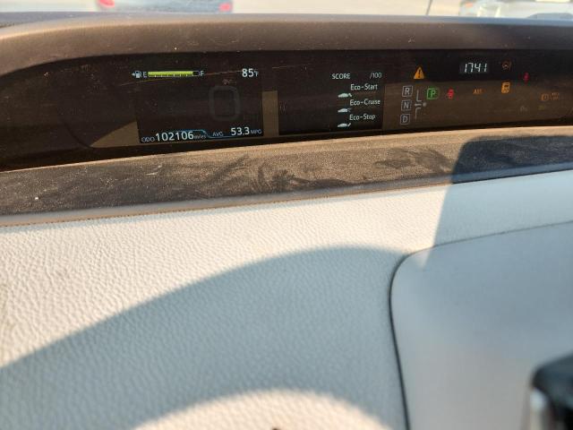 JTDKARFU2G3526871 - 2016 TOYOTA PRIUS 栗色 照片 9