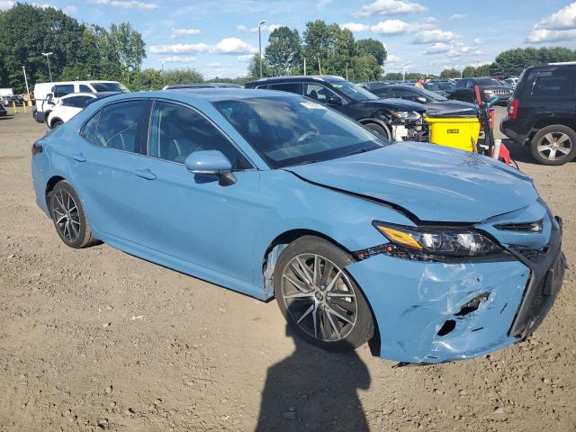 4T1T11BK9PU077933 - 2023 TOYOTA CAMRY SE NIGHT SHADE BLUE photo 4