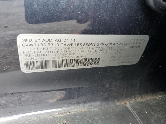 WAUKGAFBXBN054847 - 2011 AUDI A6 PRESTIGE Blau Foto 12