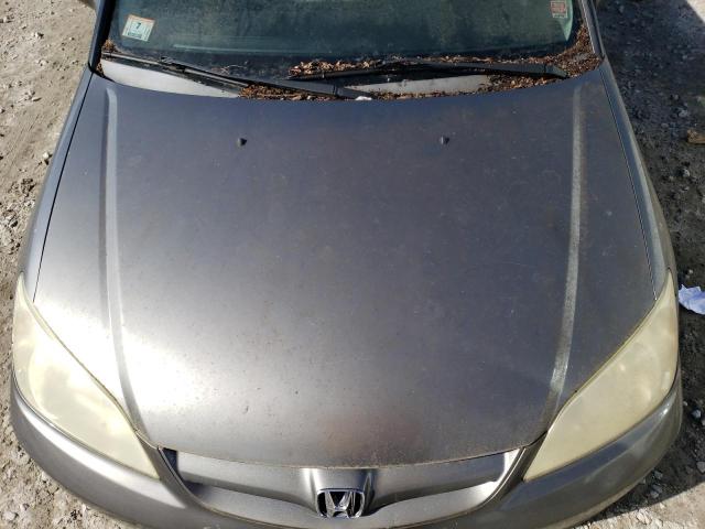 2HGES16385H552826 - 2005 HONDA CIVIC DX VP GRAY photo 11