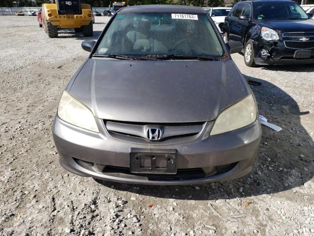 2HGES16385H552826 - 2005 HONDA CIVIC DX VP GRAY photo 5