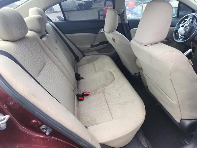 19XFB2F80FE033741 - 2015 HONDA CIVIC EX BURGUNDY photo 10
