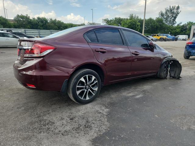 19XFB2F80FE033741 - 2015 HONDA CIVIC EX BURGUNDY photo 3