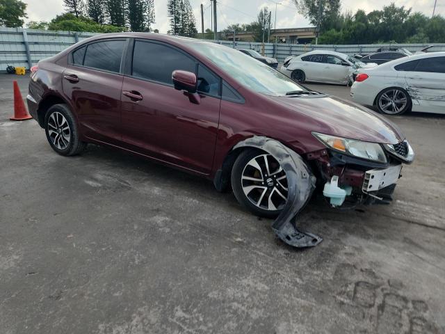 19XFB2F80FE033741 - 2015 HONDA CIVIC EX BURGUNDY photo 4