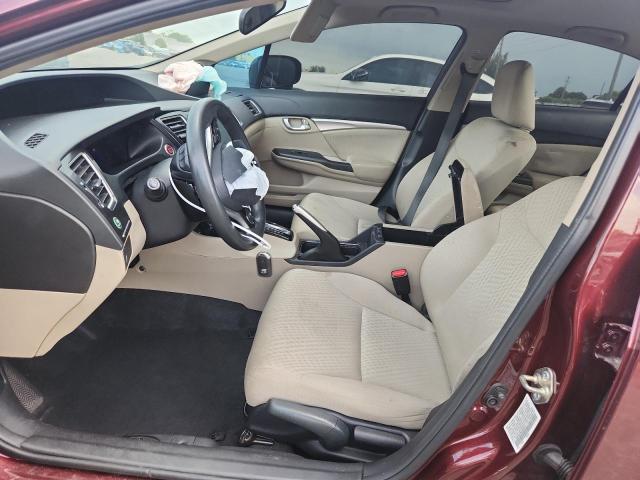 19XFB2F80FE033741 - 2015 HONDA CIVIC EX BURGUNDY photo 7