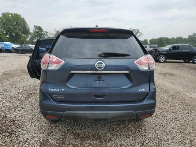 KNMAT2MV6GP641748 - 2016 NISSAN ROGUE S BLUE photo 6