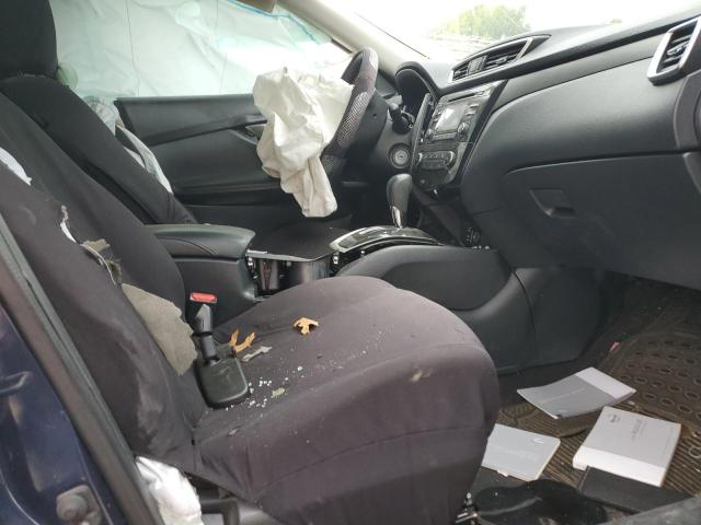 KNMAT2MV6GP641748 - 2016 NISSAN ROGUE S BLUE photo 7