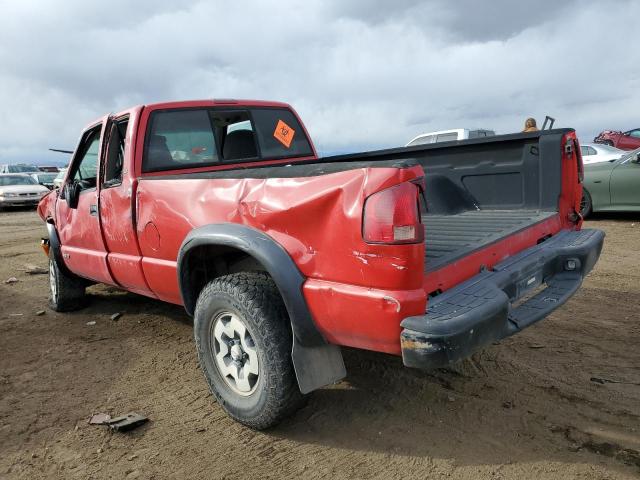 1GCCT19W2Y8292202 - 2000 CHEVROLET S TRUCK S10 RED photo 2