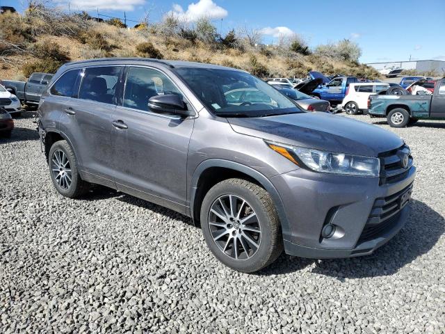 5TDJZRFH1HS440300 - 2017 TOYOTA HIGHLANDER SE GRAY photo 4