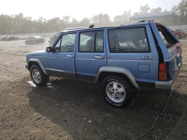 1J4FJ58S9ML625375 - 1991 JEEP CHEROKEE LAREDO BLUE photo 2