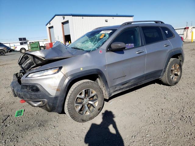 1C4PJMBB0HW515140 - 2017 JEEP CHEROKEE TRAILHAWK GRAY photo 1