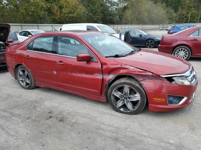 3FAHP0KC8AR111490 - 2010 FORD FUSION SPORT RED photo 4