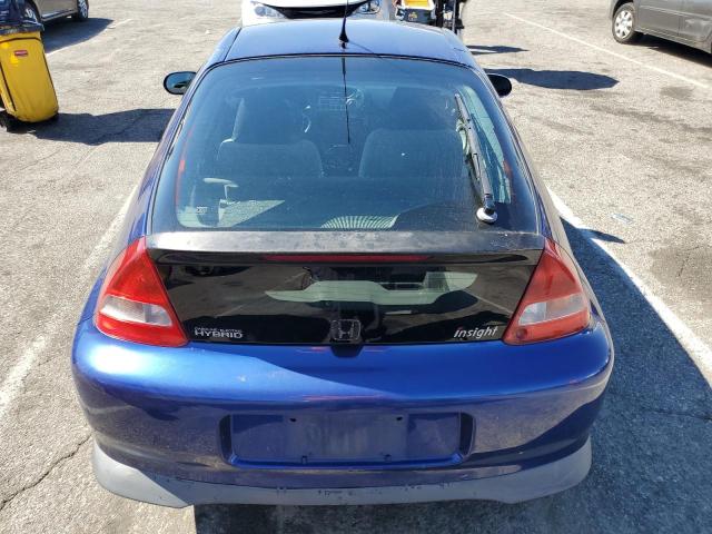 JHMZE14722T000779 - 2002 HONDA INSIGHT BLUE photo 10