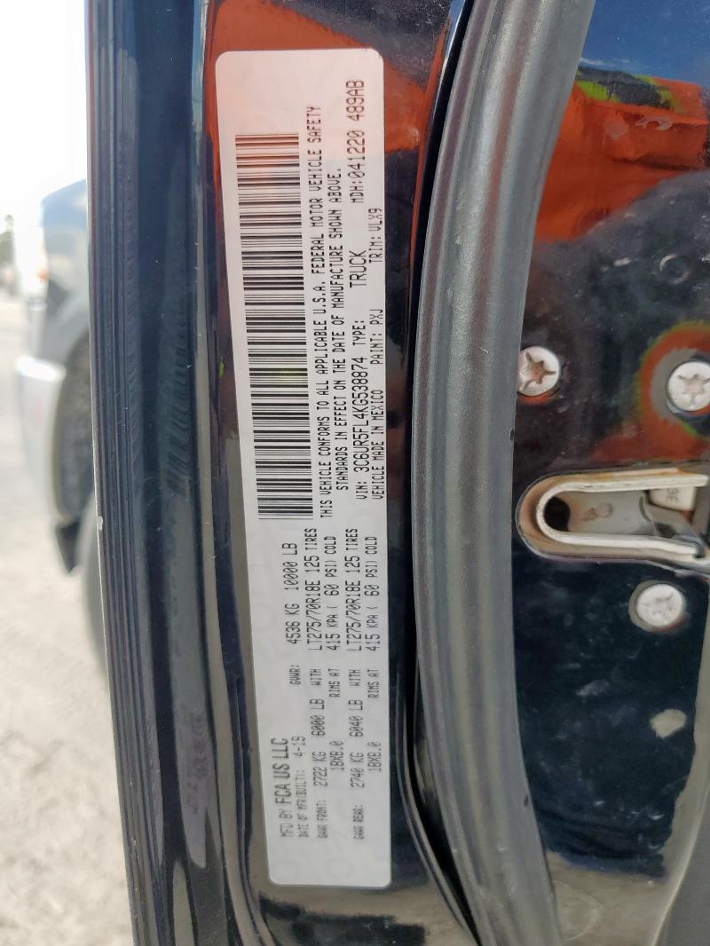 3C6UR5FL4KG538874 - 2019 RAM 2500 LARAMIE Qara foto 12