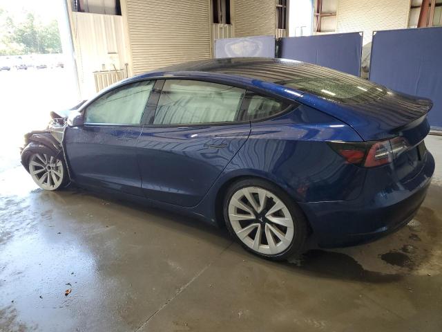 5YJ3E1EA7NF369176 - 2022 TESLA MODEL 3 BLUE photo 2