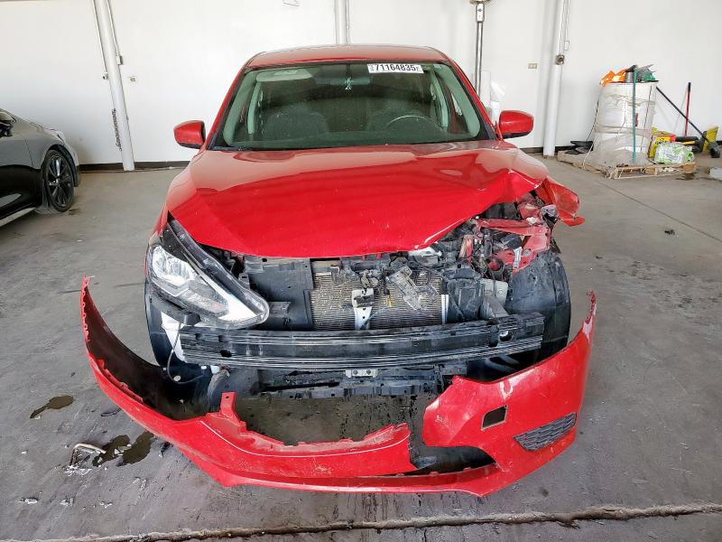 3N1AB7AP8KL606996 - 2019 NISSAN SENTRA S 红色 照片 5