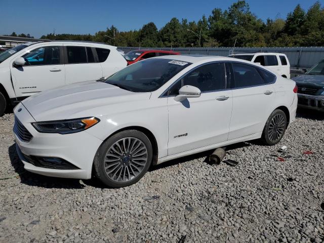 3FA6P0RU2JR131384 - 2018 FORD FUSION TITANIUM/PLATINUM HEV WHITE photo 1