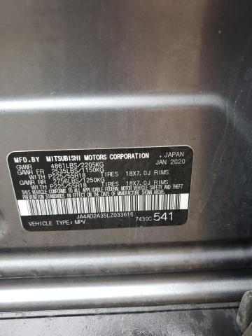 JA4AD2A35LZ033616 - 2020 MITSUBISHI OUTLANDER ES 银色 照片 14