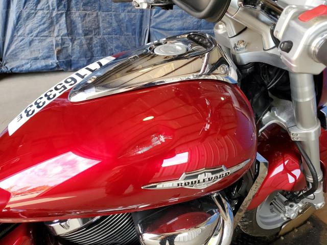 JS1VY55AX92100289 - 2009 SUZUKI BOULEVARD RED photo 9